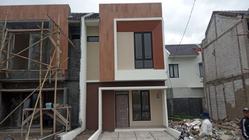 foto tampak rumah tipe 50 Compact (464) perumahan G-Land Ciwastra Park