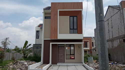 foto tampak rumah tipe 50 Compact (469) perumahan G-Land Ciwastra Park