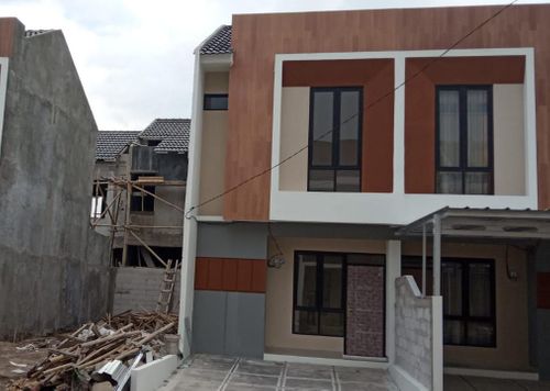 foto tampak rumah tipe 50 Compact (439) perumahan G-Land Ciwastra Park