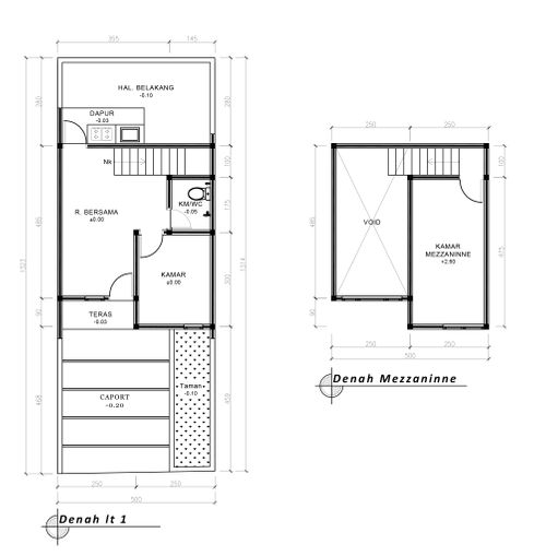 foto denah rumah tipe 42 Mezzanine (413) perumahan G-Land Ciwastra Park