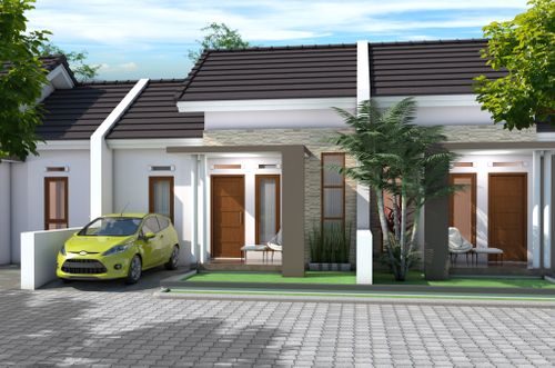 foto tampak rumah tipe 40 75 D perumahan KANAYA PARK VIEW