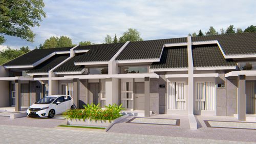 foto tampak rumah tipe G 12 (T.45) perumahan PLAMONGAN INDAH