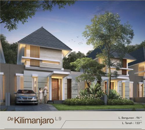 foto tampak rumah tipe T.96 - De' Kilimanjaro perumahan The Argopuro