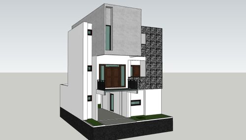 foto tampak rumah tipe DD-Standard R-19 perumahan Grand Mahakam