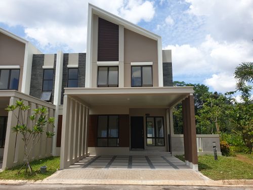 foto tampak rumah tipe PRV IROKO 8X20 HOOK2 perumahan PERUMAHAN PODOMORO RIVER VIEW