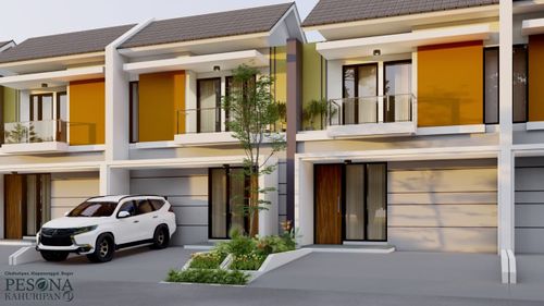 foto tampak rumah tipe 60/72 perumahan PESONA KAHURIPAN TAHAP 11