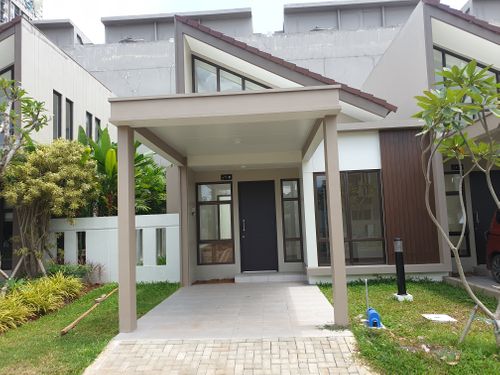 foto tampak rumah tipe PRC IROKO 6X12 HOOK perumahan PERUMAHAN PODOMORO RIVER VIEW