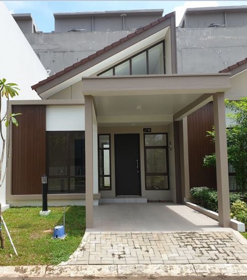 foto tampak rumah tipe PRV HICKORY 6X12 perumahan PERUMAHAN PODOMORO RIVER VIEW