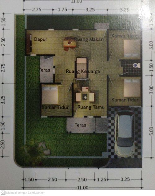 foto denah rumah tipe 85 perumahan CITRA PURI DEMANGAN