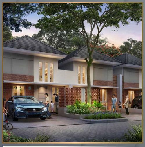 foto tampak rumah tipe 41/72 perumahan KARTIKA RESIDENCE