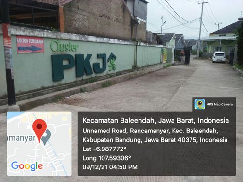 foto gerbang perumahan Cluster PKJ Rancamanyar