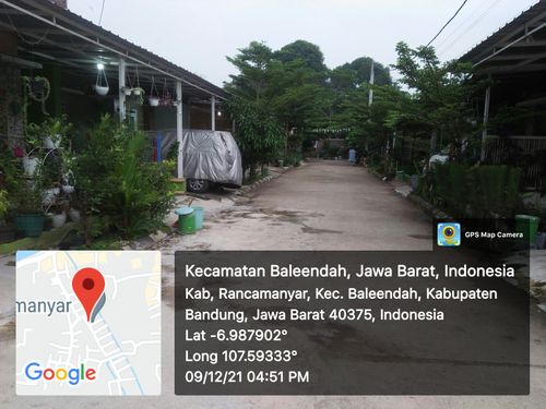 foto posisi tengah perumahan Cluster PKJ Rancamanyar