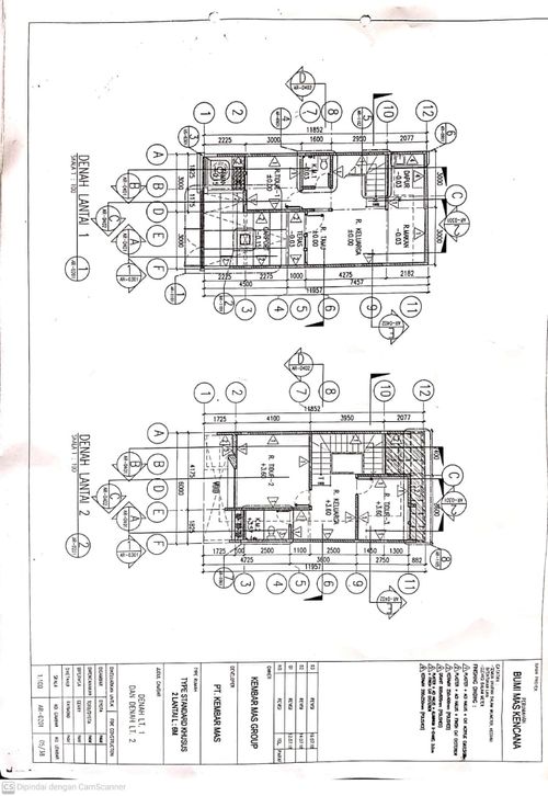 foto denah rumah tipe 76/109 perumahan BUMI MAS KENCANA