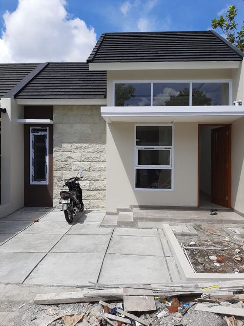 foto tampak rumah tipe 36 perumahan MUKTI BANGUNTAPAN RESIDENCE 2