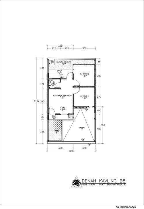 foto denah rumah tipe 36 perumahan MUKTI BANGUNTAPAN RESIDENCE 2