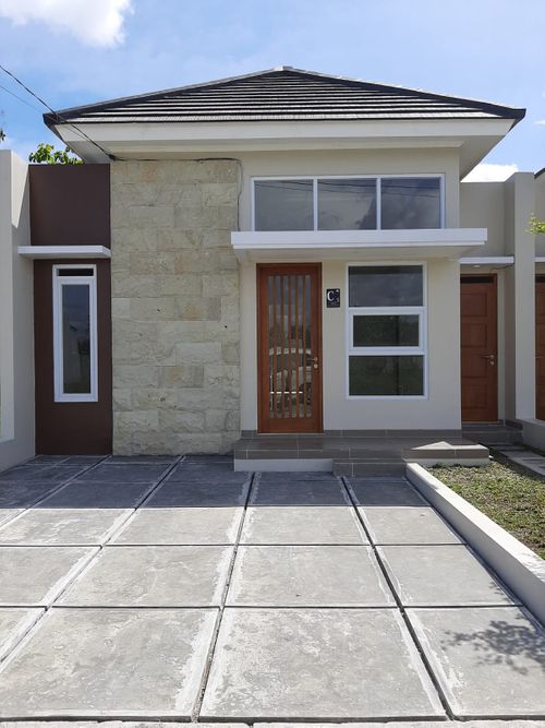 foto tampak rumah tipe 45 perumahan MUKTI BANGUNTAPAN RESIDENCE 2