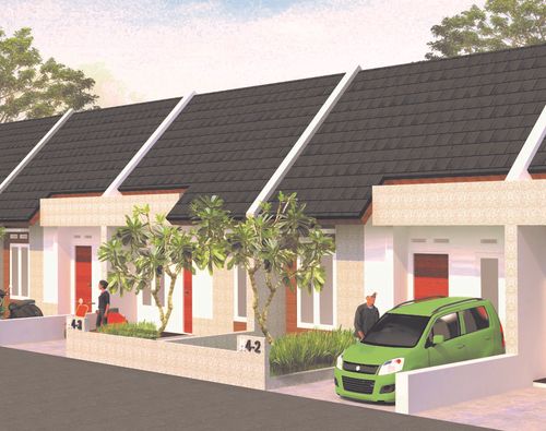 foto tampak rumah tipe 30/63 perumahan Perumahan Graha Beka Residence