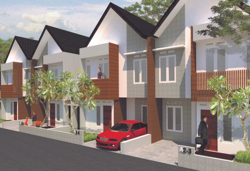 foto tampak rumah tipe Aulian (98/91 perumahan Perumahan Graha Beka Residence