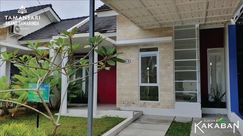 foto tampak rumah tipe 48-1 perumahan Tamansari Grand Samarinda