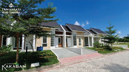 foto tampak rumah tipe 54 perumahan Tamansari Grand Samarinda
