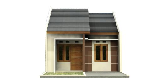 foto tampak rumah tipe 45 perumahan TAMAN CIBADUYUT INDAH III