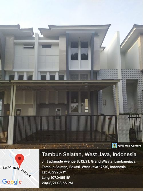 foto tampak rumah tipe T. 175/245 perumahan GRAND WISATA DISTRIK
