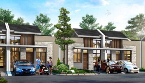 foto tampak rumah tipe NEO PICOLLO perumahan CITRA RAYA - CLUSTER VILLAGIO dan RUKO