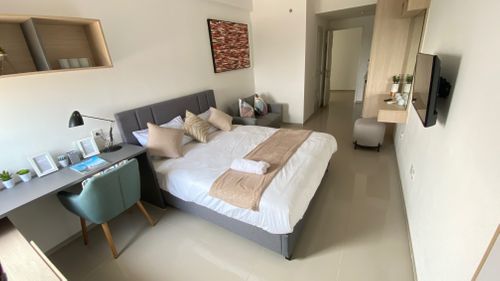 foto denah rumah tipe ACR2-HOEK perumahan APARTEMENT AEROPOLIS