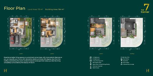 foto denah rumah tipe The 7 Corner perumahan Cluster Heritage - Puri 11