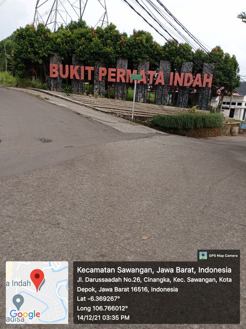 foto gerbang perumahan Bukit Permata Indah