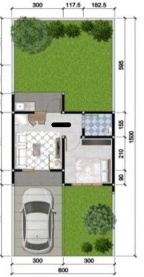 foto denah rumah tipe CATHARINA perumahan CITRALAND AMSTERDAM