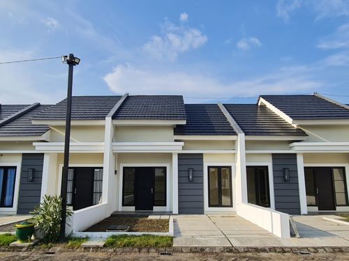 foto tampak rumah tipe 45 perumahan GARDENVIEW RESIDENCE
