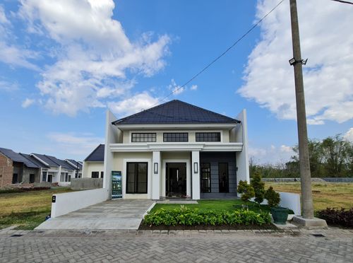 foto tampak rumah tipe 69 perumahan GARDENVIEW RESIDENCE