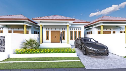 foto tampak rumah tipe 65 perumahan TAMAN KASTURI