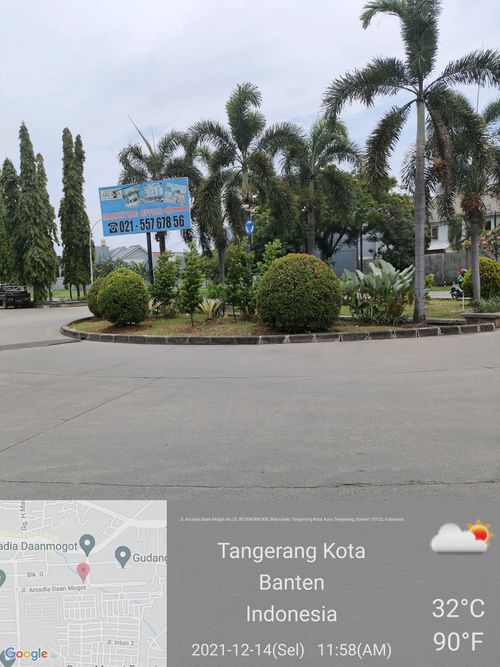 foto posisi tengah perumahan Daan Mogot Arcadia