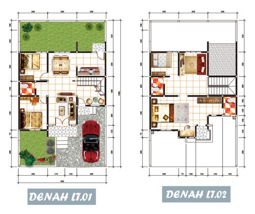 foto denah rumah tipe 129 perumahan BUMI AROEPALA
