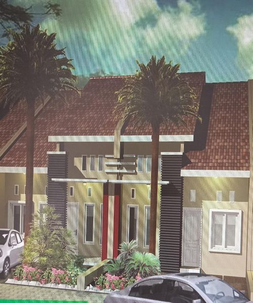 foto tampak rumah tipe 60 perumahan BUMI AROEPALA