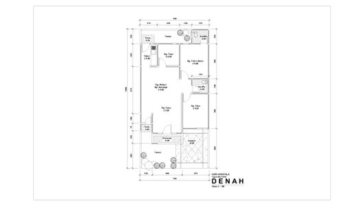 foto denah rumah tipe 60 perumahan BUMI AROEPALA
