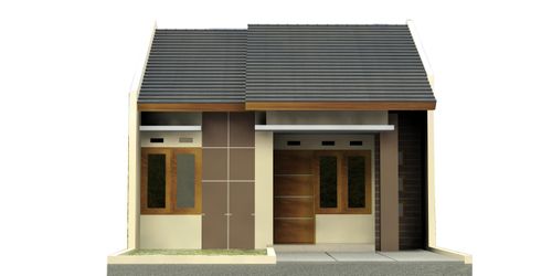 foto tampak rumah tipe 50 perumahan TAMAN CIBADUYUT INDAH 2