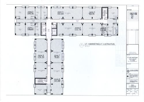 foto denah rumah tipe Zona 1 perumahan Apartemen The Medina