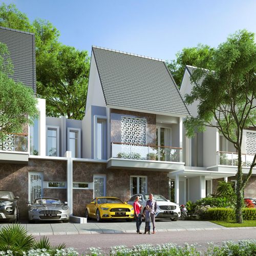 foto tampak rumah tipe ADENIUM perumahan SAFIRA GARDEN