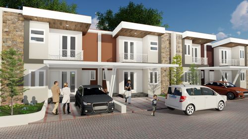 foto tampak rumah tipe 97 perumahan Grand .S toddopuli