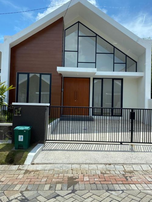 foto tampak rumah tipe 50/102 (AD34) perumahan Greenland at Tidar