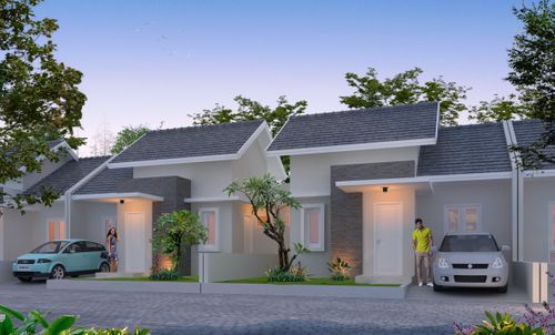 foto tampak rumah tipe 40/102 perumahan GRIYA PESONA ALAM