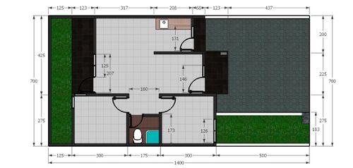 foto denah rumah tipe BARCELONA perumahan Grand City The Extension