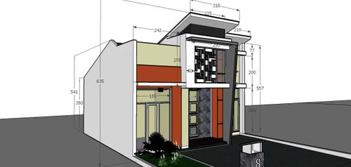 foto tampak rumah tipe madrid perumahan Grand City The Extension
