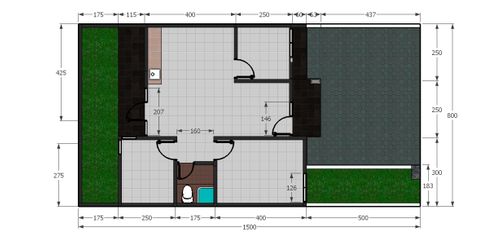 foto denah rumah tipe madrid perumahan Grand City The Extension