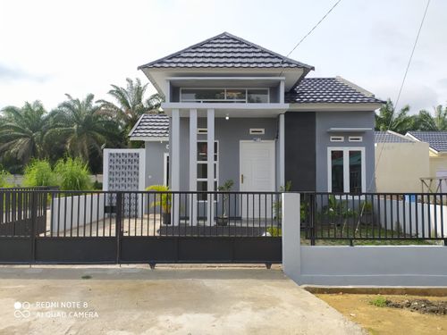 foto tampak rumah tipe 45 perumahan Griya panam permai