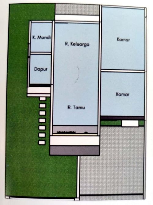 foto denah rumah tipe 45 perumahan Griya panam permai