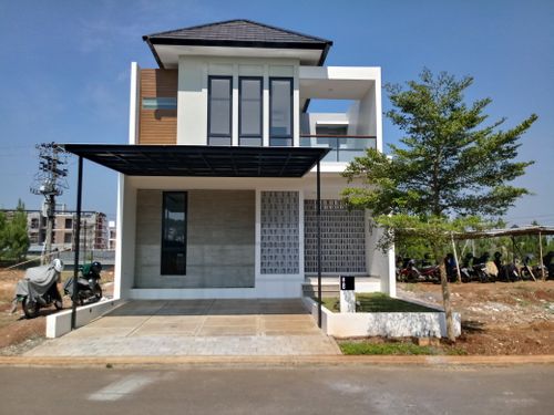 foto tampak rumah tipe CALLA - H perumahan BSB City Hilago